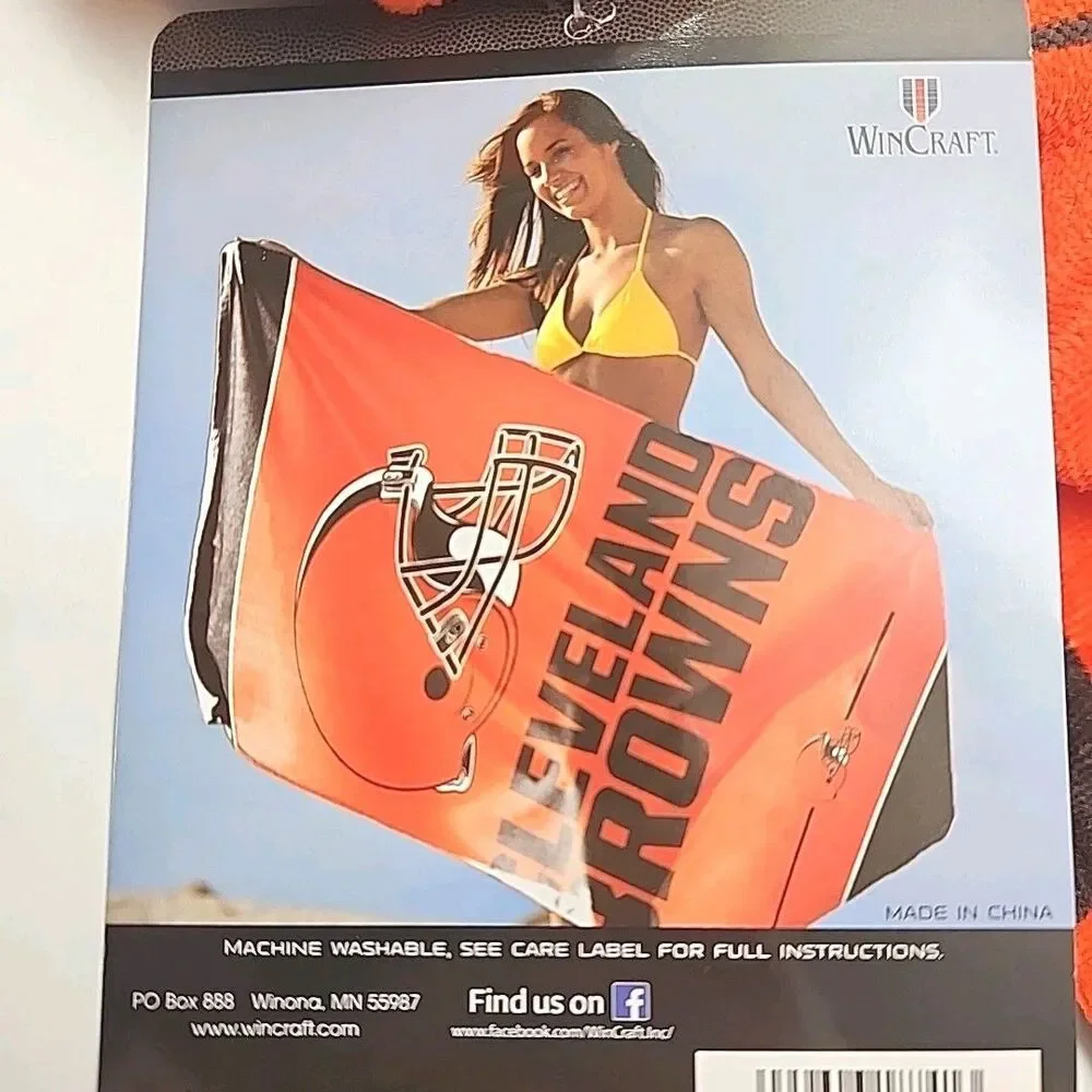 Cleveland Browns Football NFL Beach Towel 100% Cotton 30
